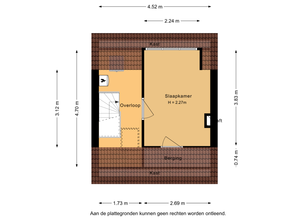 Bekijk plattegrond van 2e Verdieping van Vicarielaan 1