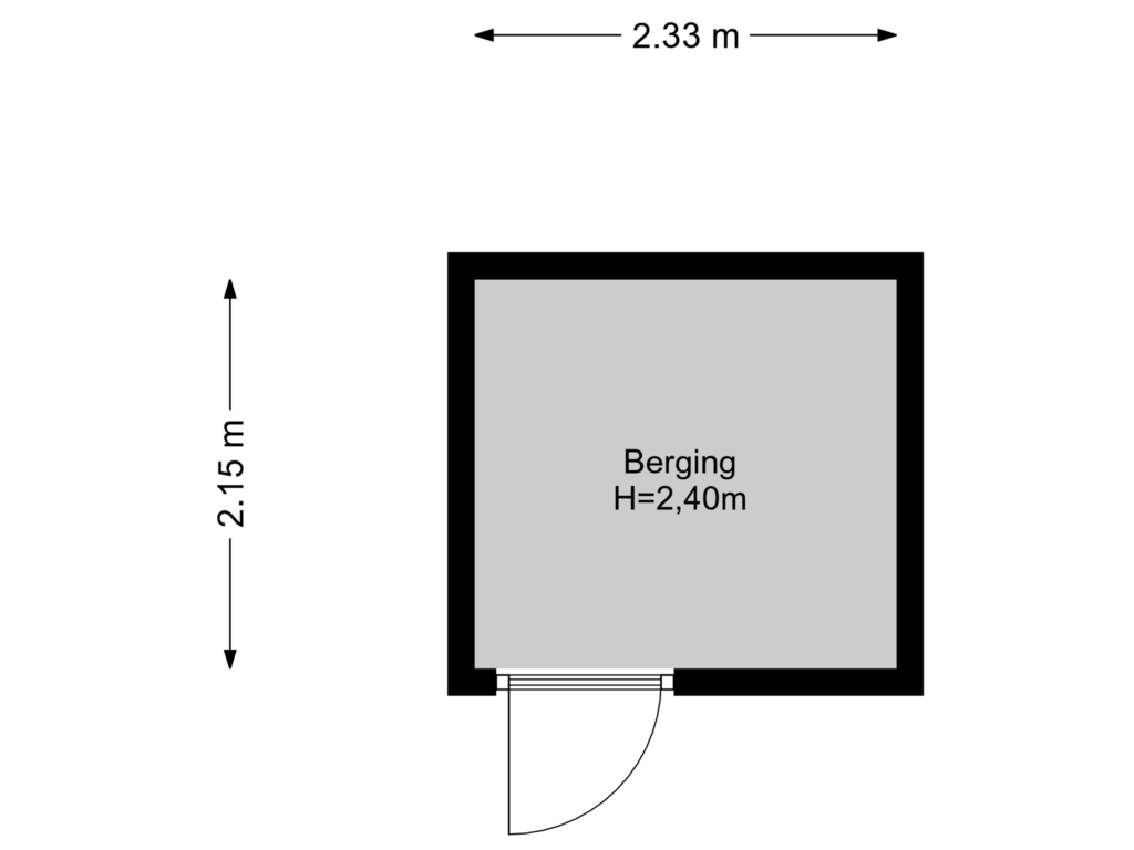 View floorplan of Berging of Steynlaan 36-C