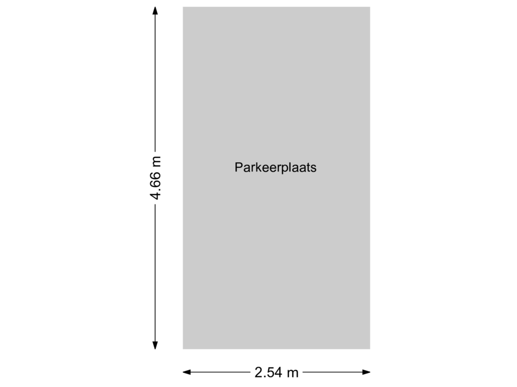 View floorplan of Parkeerplaats of Steynlaan 36-C