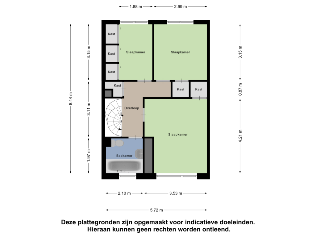 Bekijk plattegrond van Eerste Verdieping van Willem Witsenlaan 15