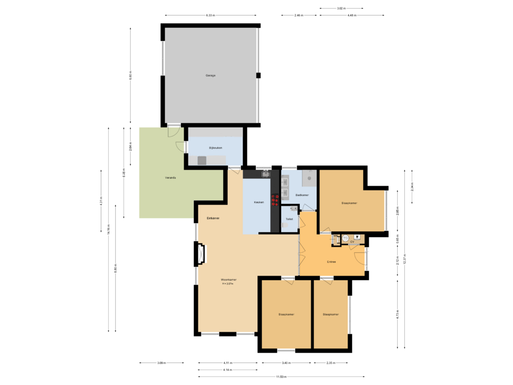 Bekijk plattegrond van Begane grond van Brouwerslaan 9