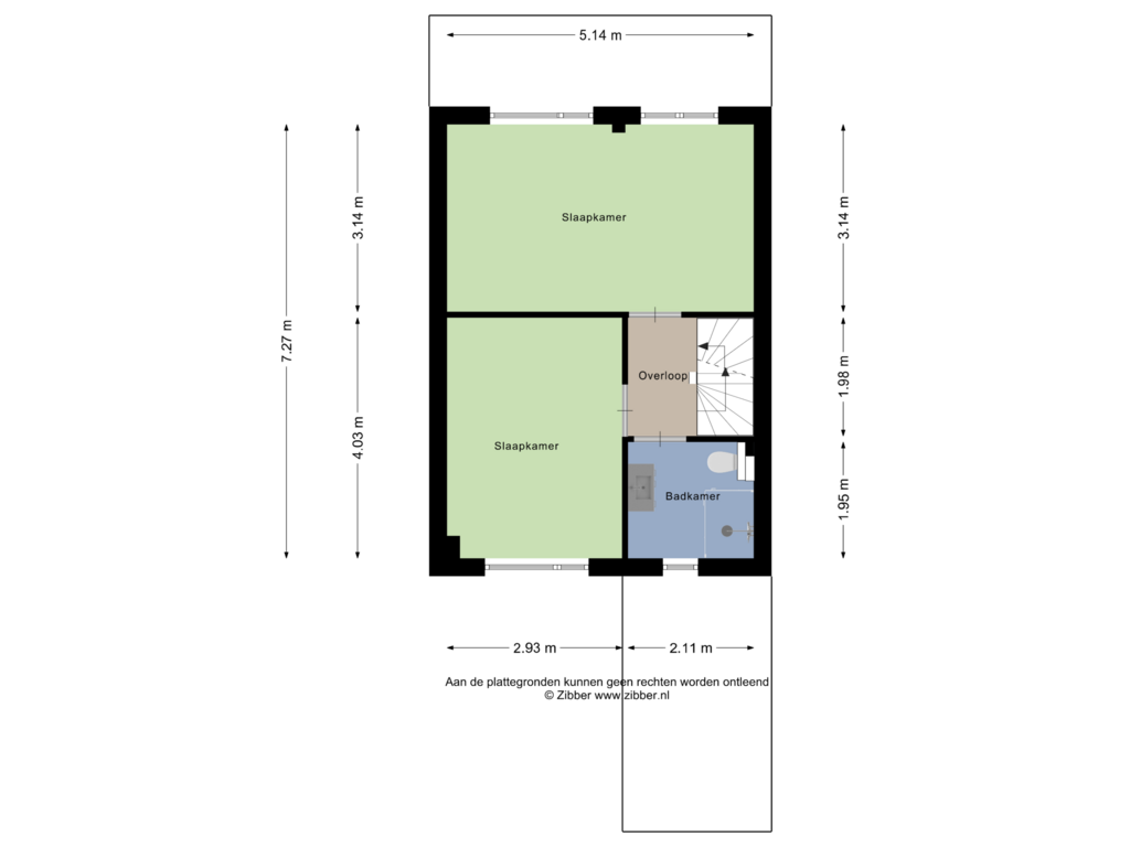 Bekijk plattegrond van Eerste Verdieping van G.H.A.de Zeeuwstraat 25