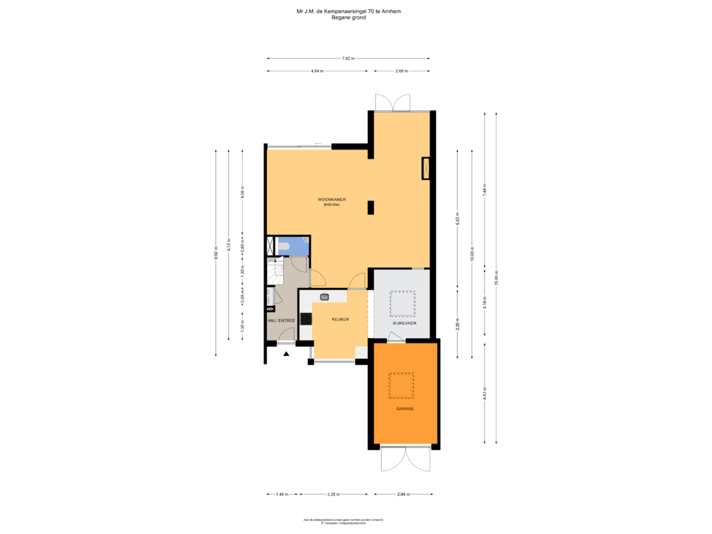 View floorplan of Begane grond of Mr J.M. de Kempenaersingel 70