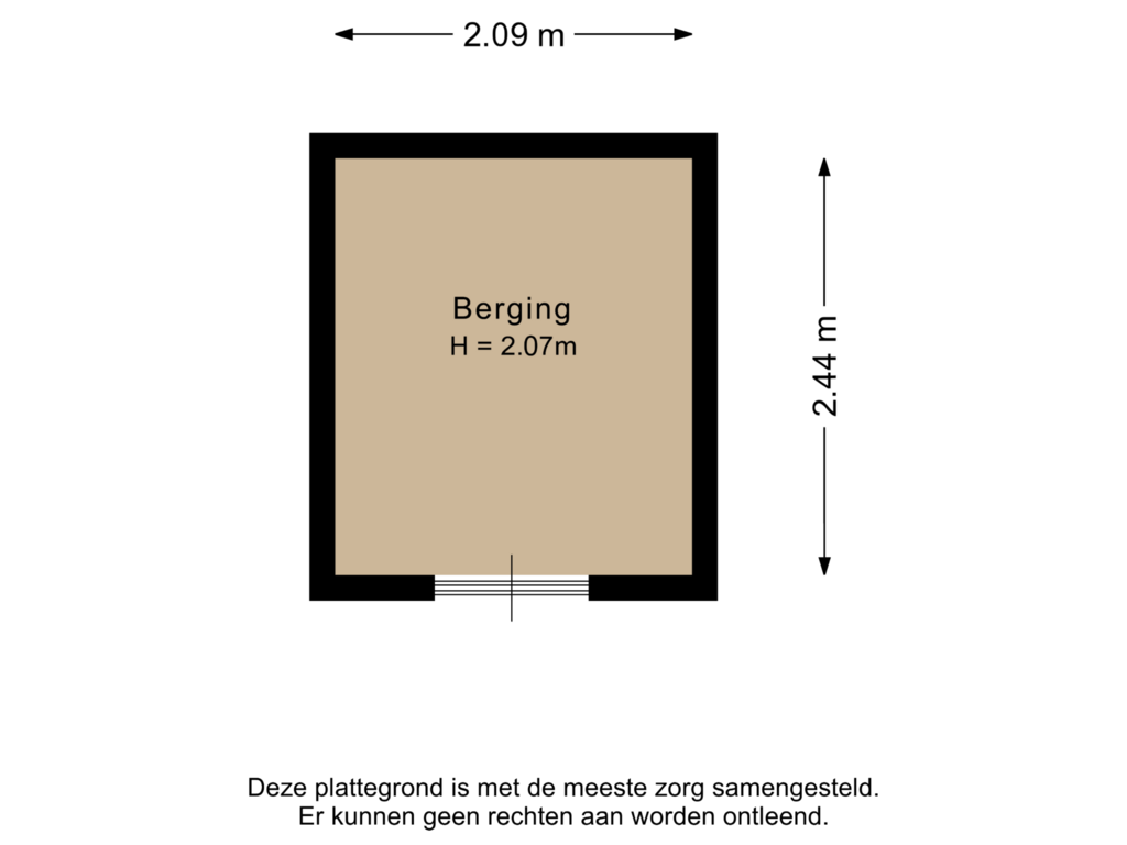 Bekijk plattegrond van Berging van Koningsoord 123