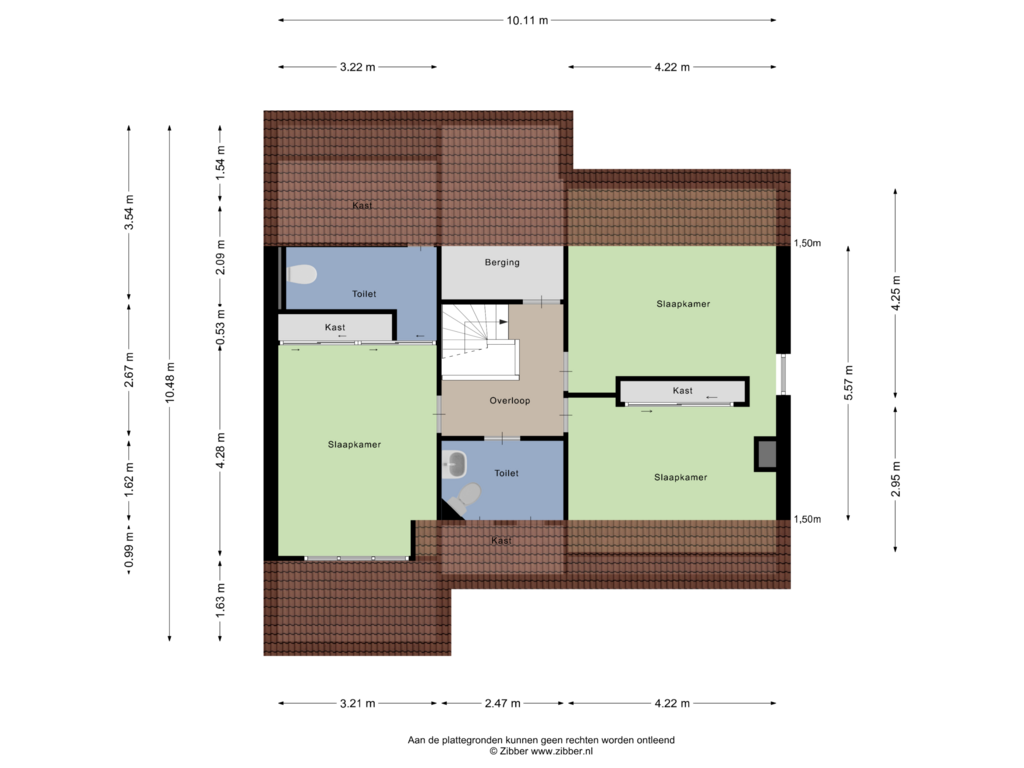 View floorplan of Eerste Verdieping of Sittarderweg 33