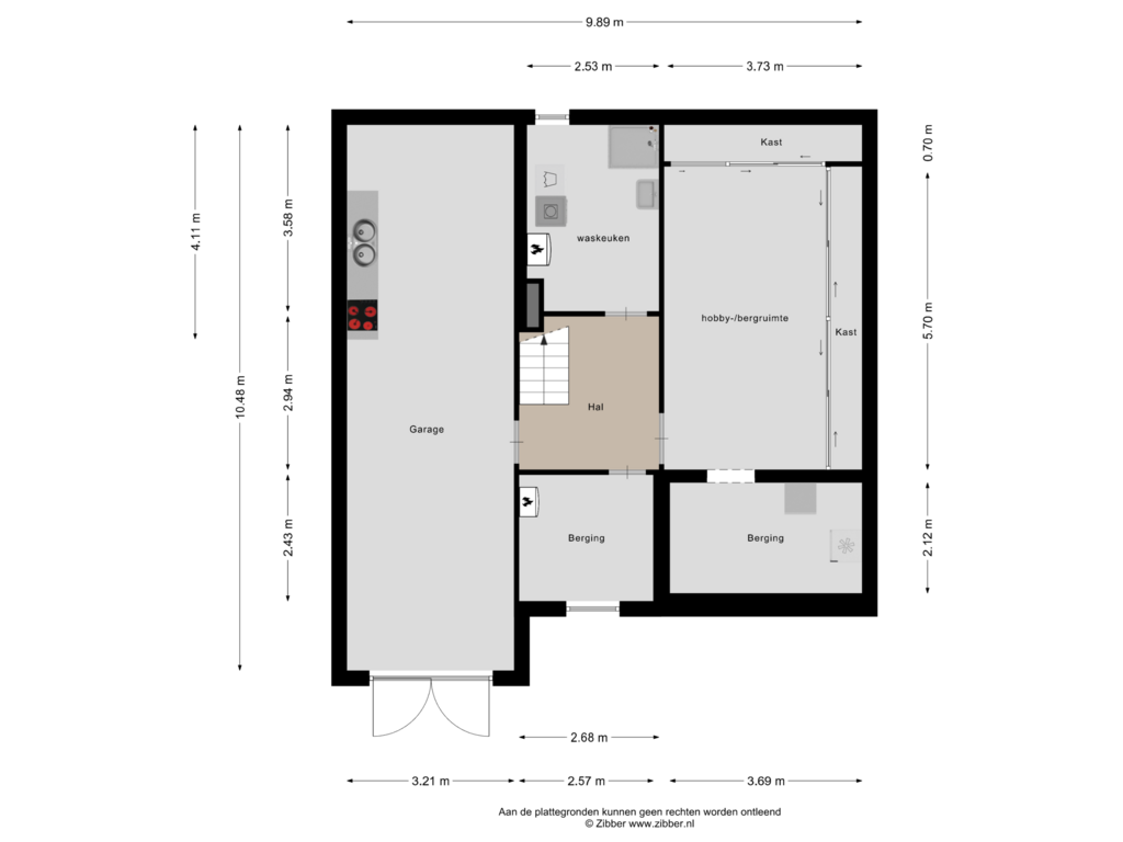 View floorplan of Souterrain of Sittarderweg 33