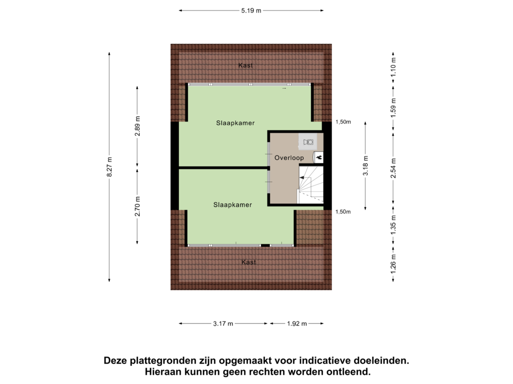 Bekijk plattegrond van Tweede verdieping van Pyriet 6