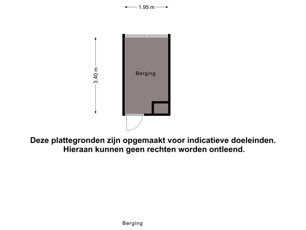 Bekijk plattegrond van Berging van Peter van Anrooylaan 196