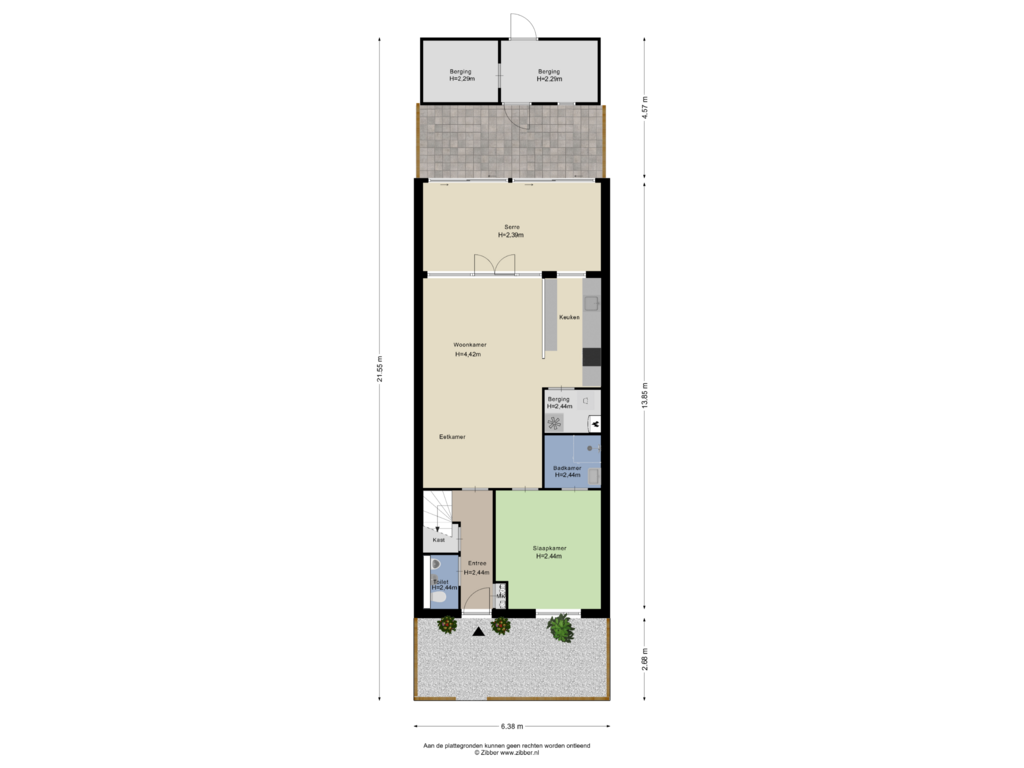 View floorplan of Begane Grond  Tuin of Horsweg 144