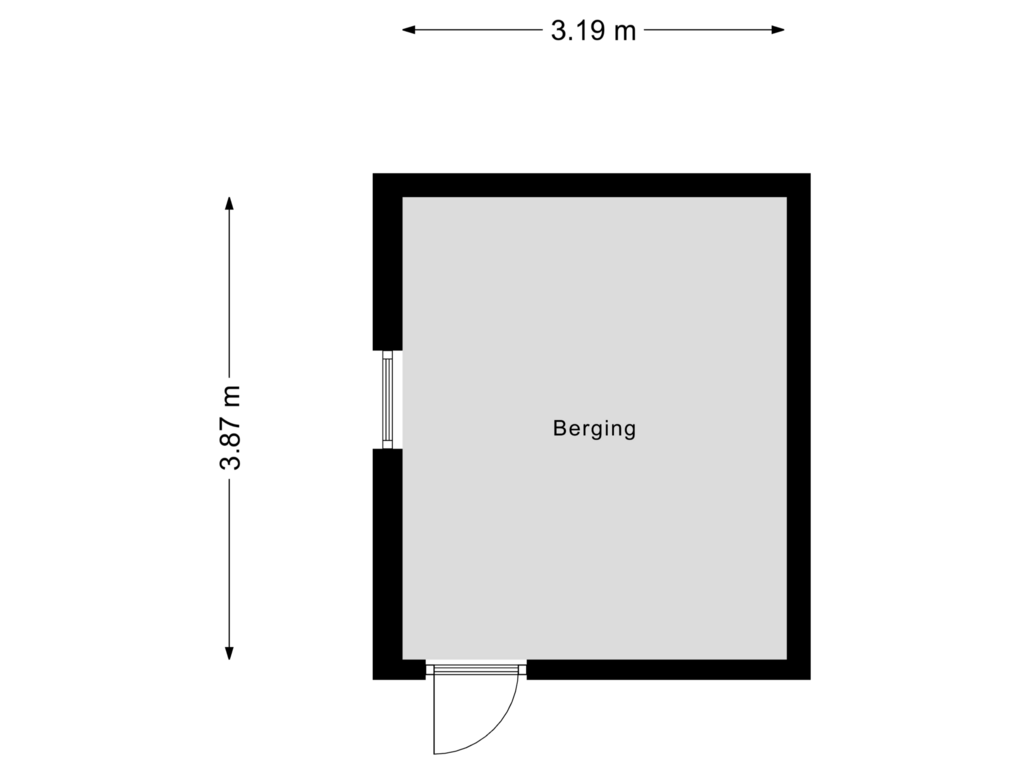 Bekijk plattegrond van Berging van Erik de Rodestraat 20