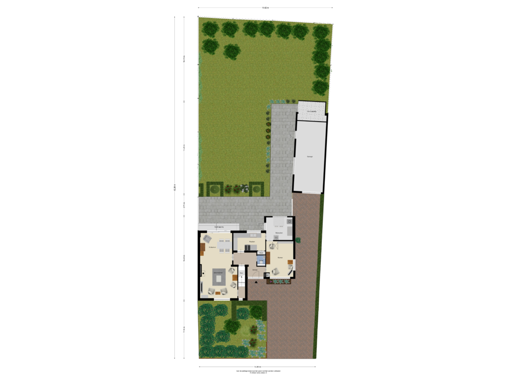 View floorplan of Begane Grond_Tuin of Wollenbergstraat 33