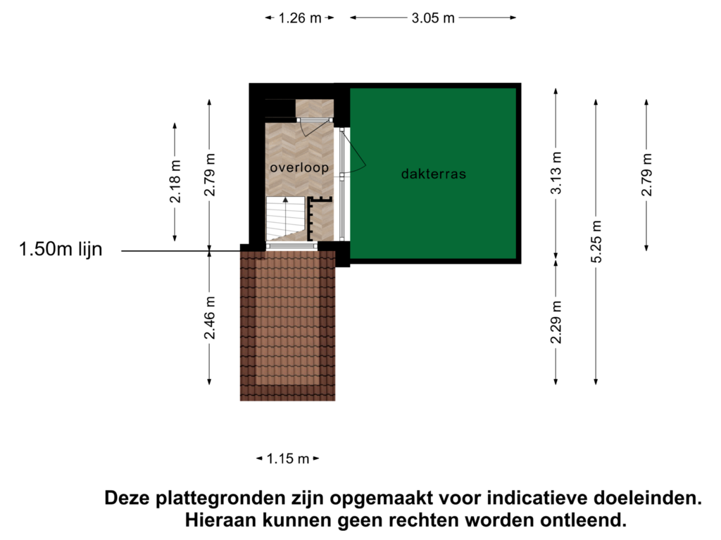 View floorplan of 3_2e verdieping of Pasteurstraat 161