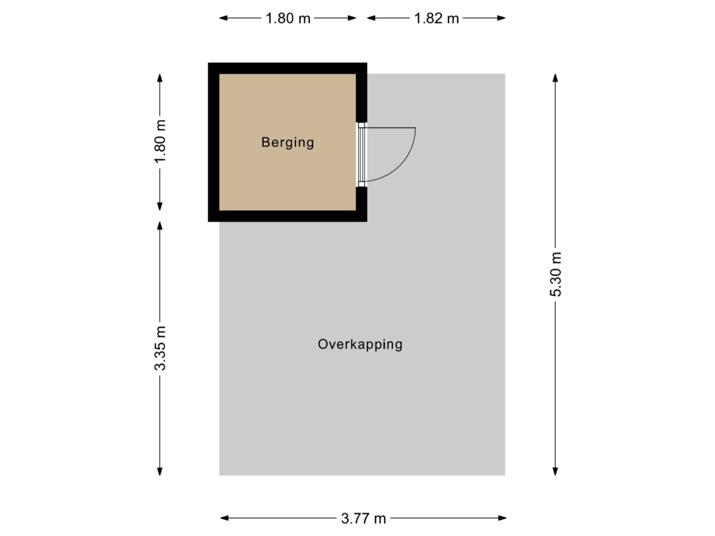 Bekijk plattegrond van Berging van Fraeylemaborg 13