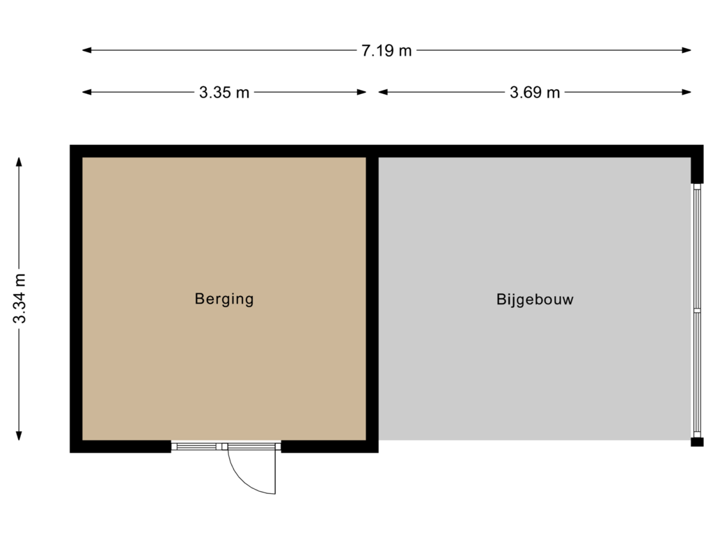 Bekijk plattegrond van Berging van Wijngaard 215