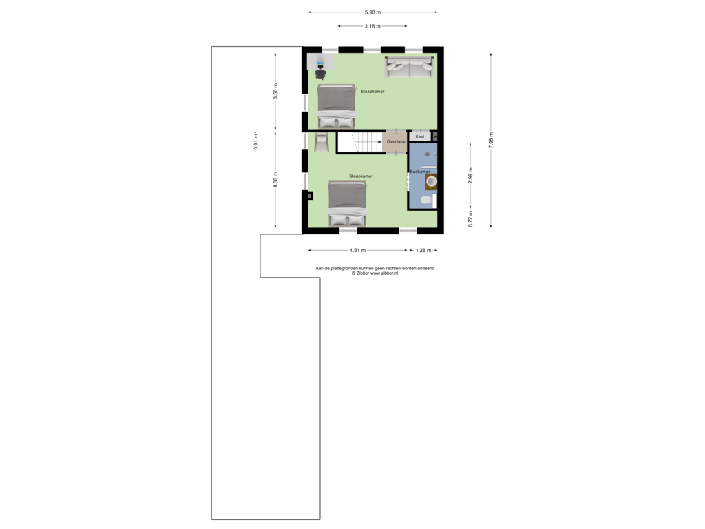 Bekijk plattegrond van Eerste verdieping van Kanaaldijk-zuid 68