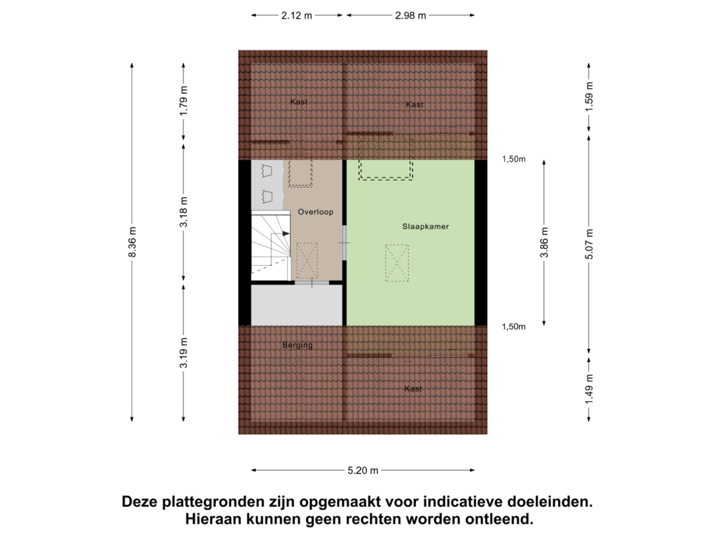 Bekijk plattegrond van Tweede Verdieping van Cees Nooteboompad 3