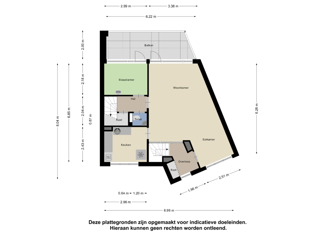 Bekijk plattegrond van Eerste Verdieping van Sijthoffstraat 13