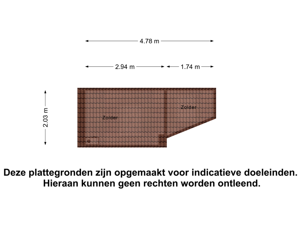 Bekijk plattegrond van Zolder van Sijthoffstraat 13