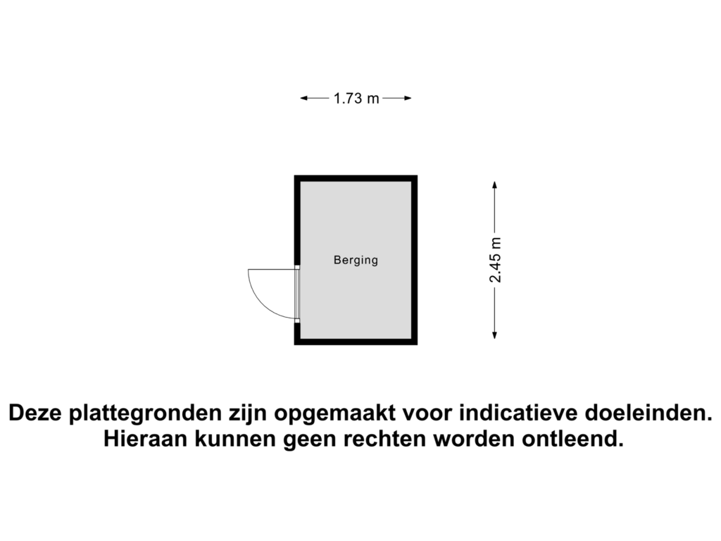 Bekijk plattegrond van Berging van Sijthoffstraat 13