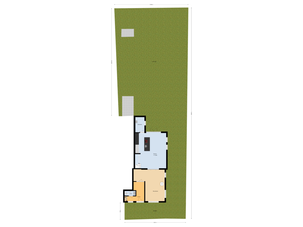 View floorplan of Situatie of Holsteinslaan 20