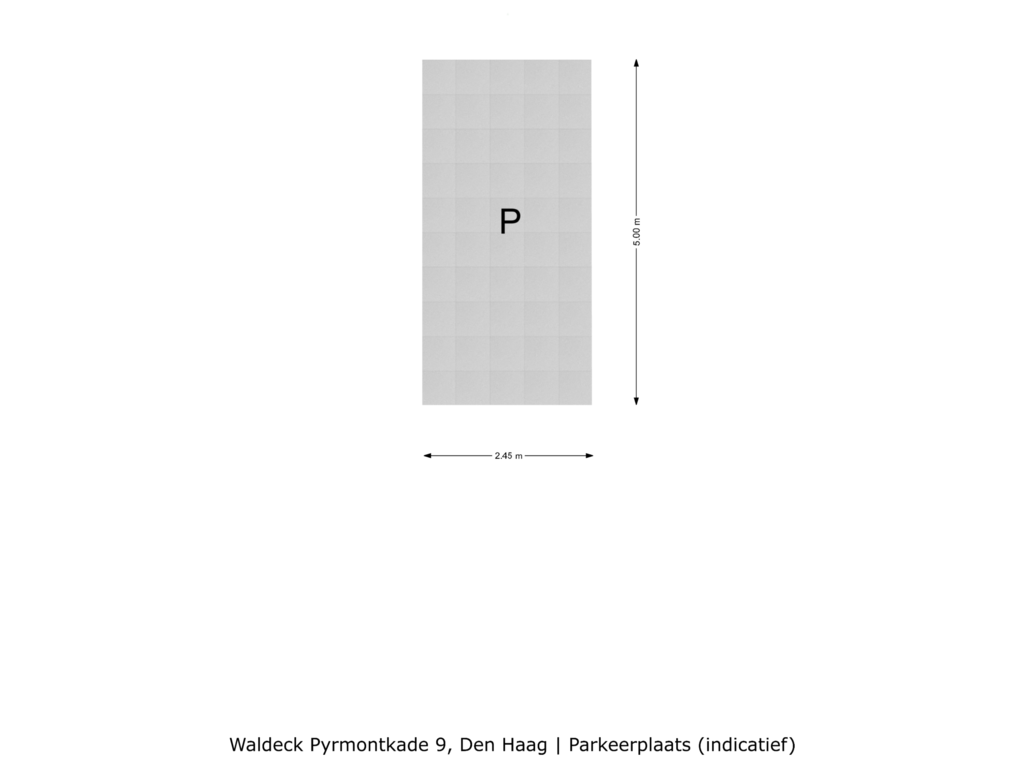 View floorplan of Parkeerplaats of Waldeck Pyrmontkade 9