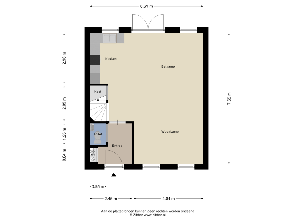 Bekijk plattegrond van Begane Grond van Burensloot 2