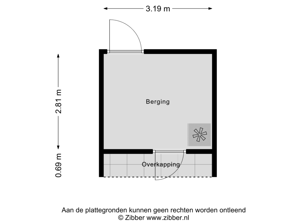 Bekijk plattegrond van Berging van Burensloot 2