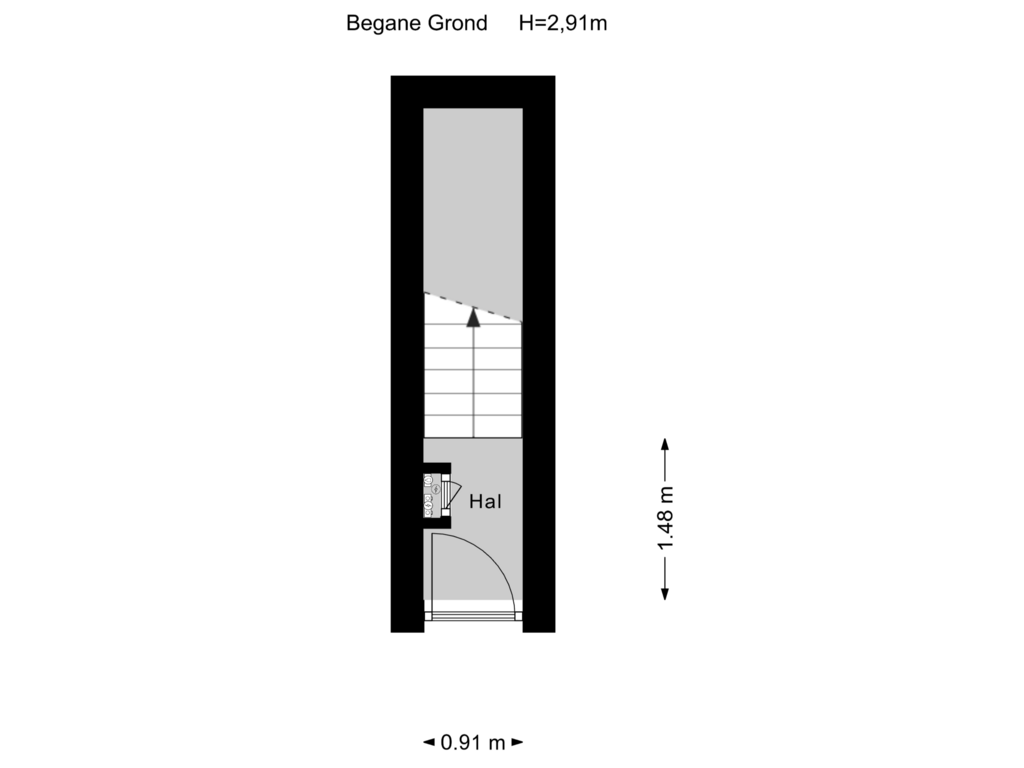 Bekijk plattegrond van Begane Grond van Curaçaostraat 6