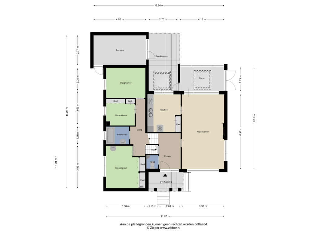 Bekijk plattegrond van Begane grond van Schoonbronstraat 2