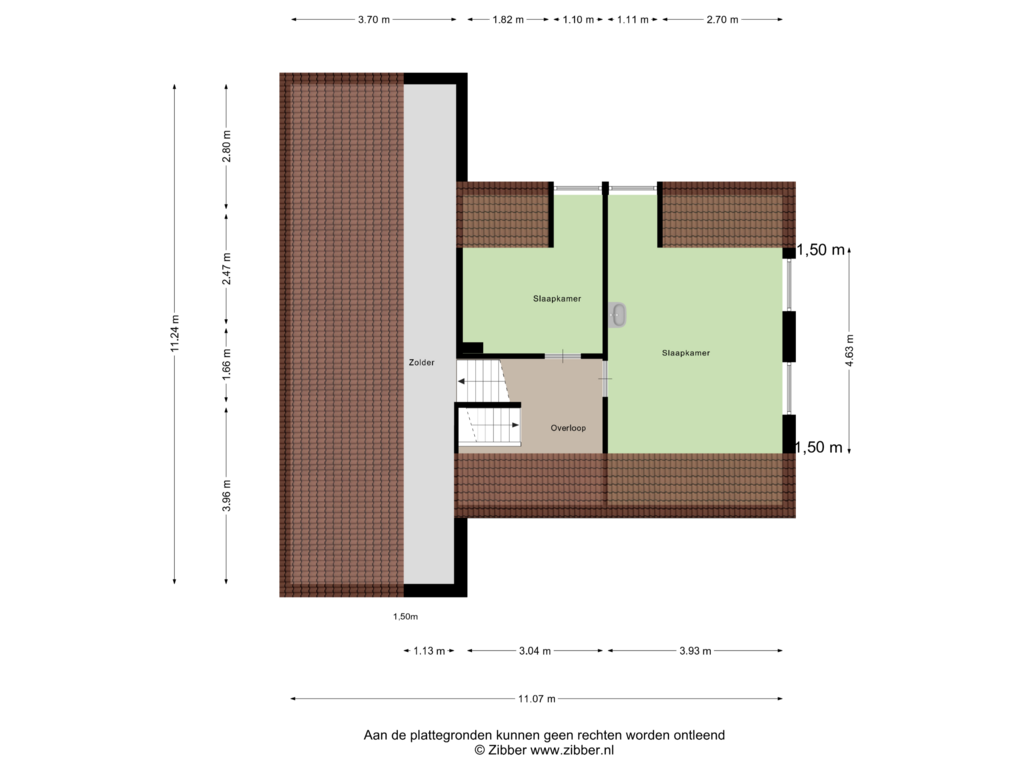 Bekijk plattegrond van Eerste Verdieping van Schoonbronstraat 2