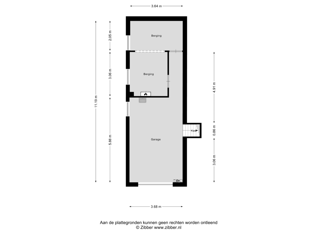 Bekijk plattegrond van Garage van Schoonbronstraat 2