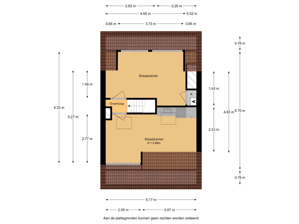 Bekijk plattegrond van 2e verdieping van Hasebroekstraat 58