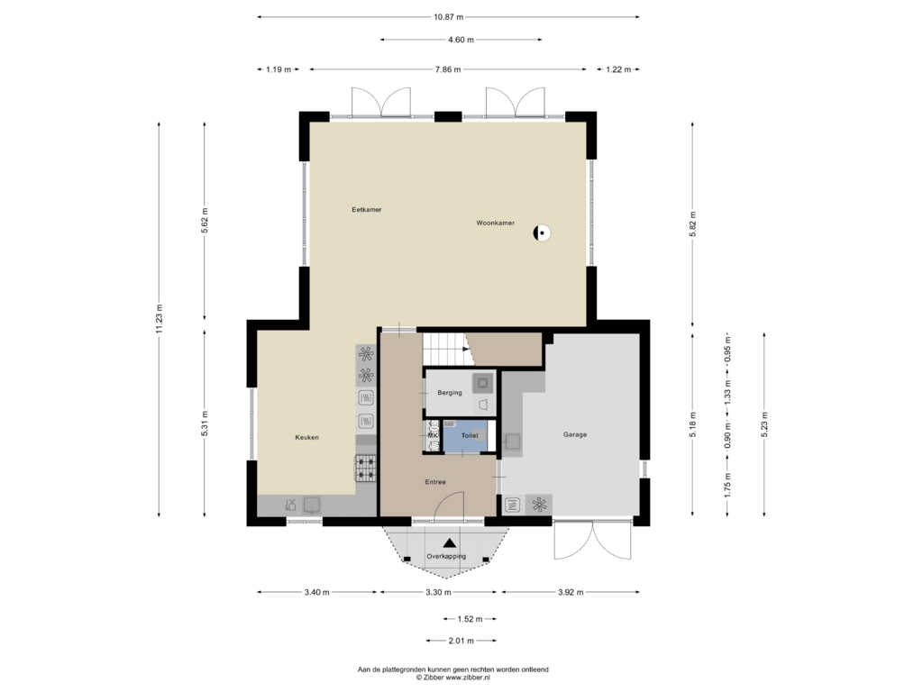 Bekijk plattegrond van Begane Grond van Bronkhorstdreef 7