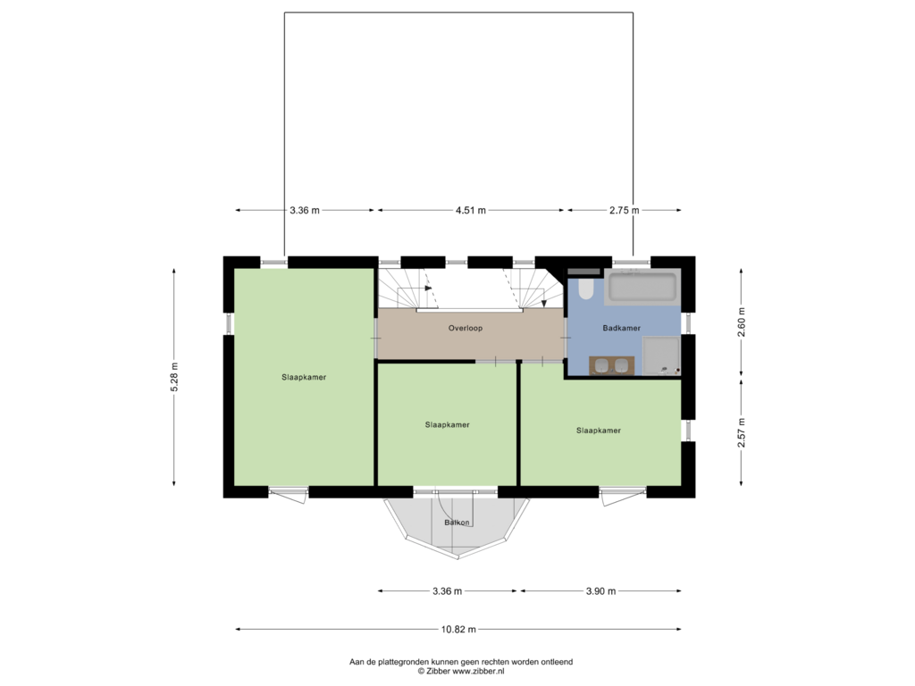 Bekijk plattegrond van Eerste Verdieping van Bronkhorstdreef 7