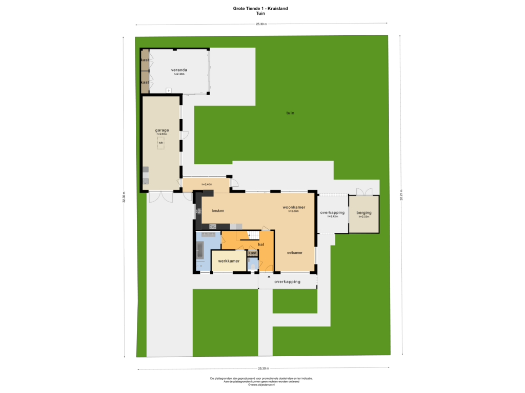 Bekijk plattegrond van TUIN van Grote Tiende 1