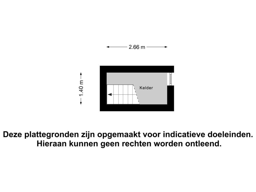 View floorplan of Kelder of Veldmansweg 9