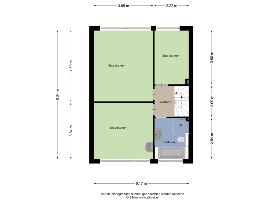 View floorplan of Eerste Verdieping of Aldenhof 5001