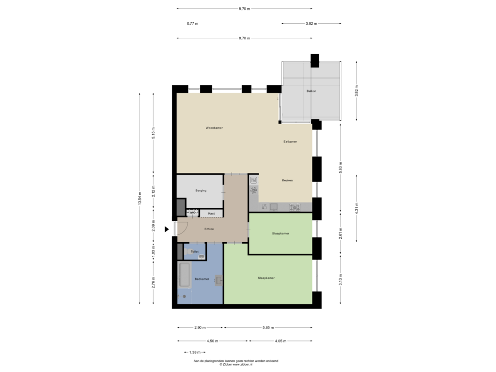 Bekijk plattegrond van Appartement van Fazantstraat 53