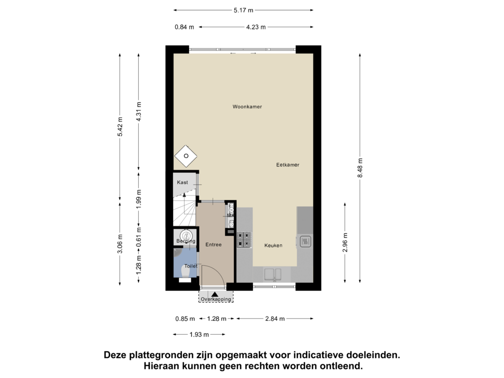 Bekijk plattegrond van Begane Grond van Berlage-erf 161