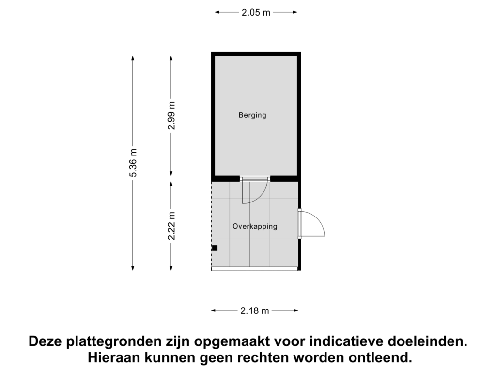 Bekijk plattegrond van Berging van Berlage-erf 161