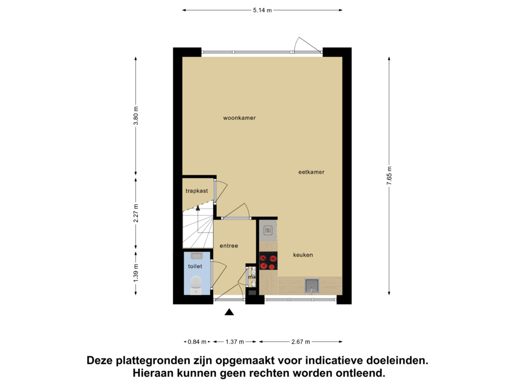 Bekijk plattegrond van Begane Grond van Luit 25