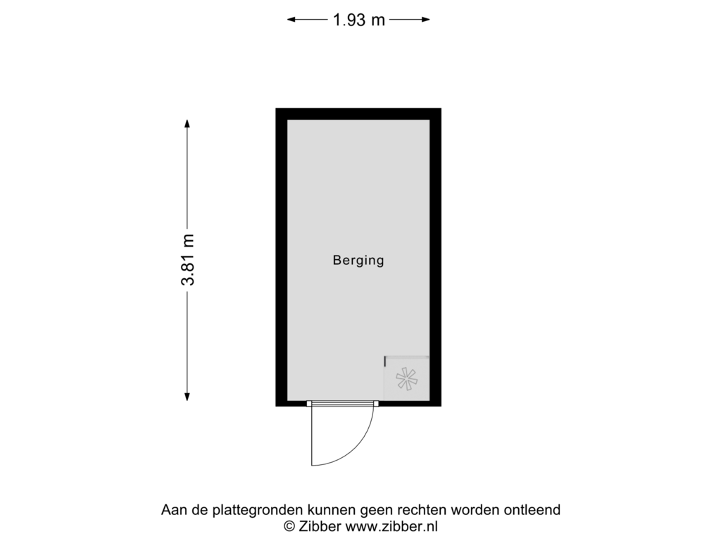 Bekijk plattegrond van Berging van Haydnstraat 55-B