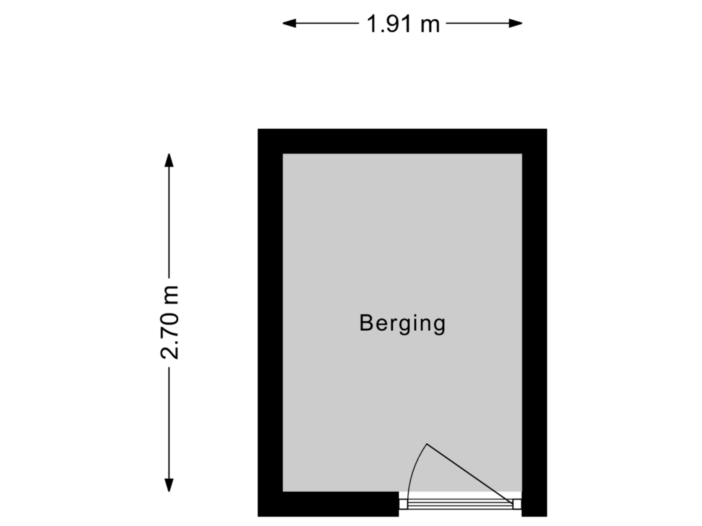 Bekijk plattegrond van Berging van Vlaardingerdijk 112