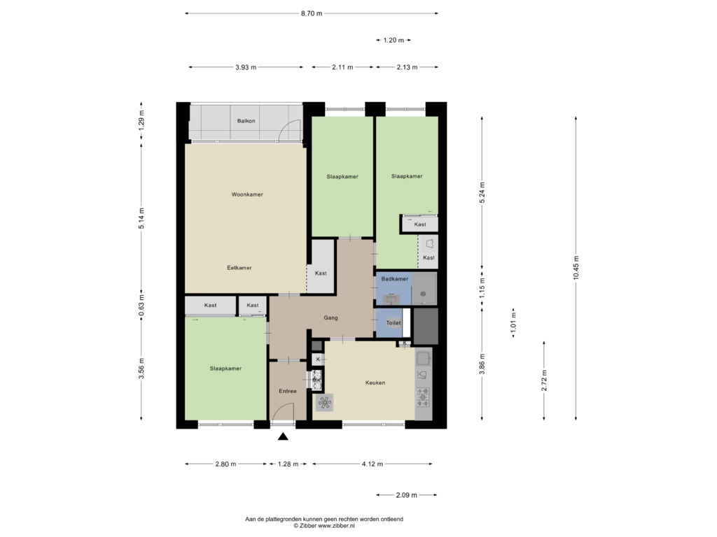 Bekijk plattegrond van Appartement van Griegstraat 551