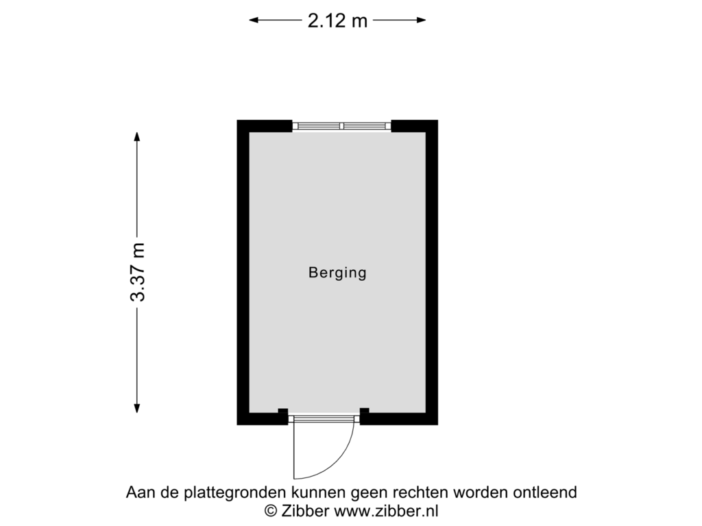 Bekijk plattegrond van Berging van Griegstraat 551