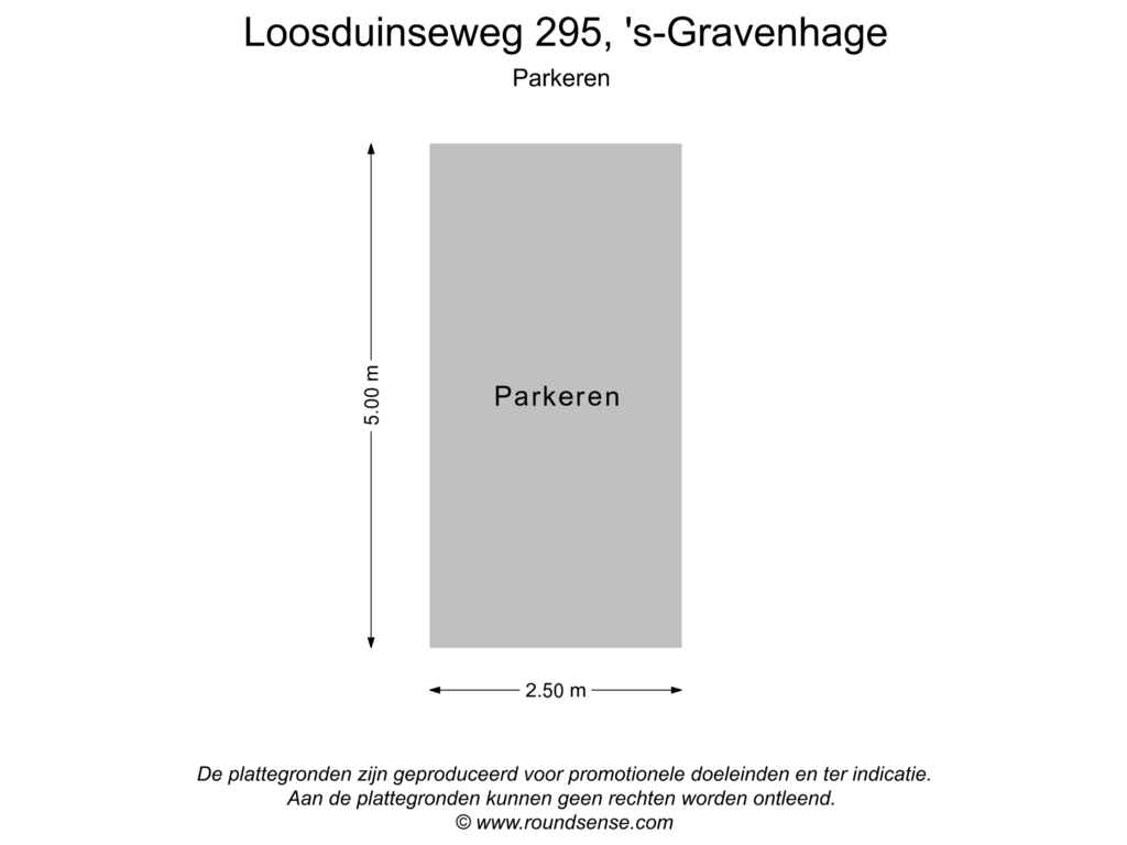 Bekijk plattegrond van Parkeren van Loosduinseweg 295