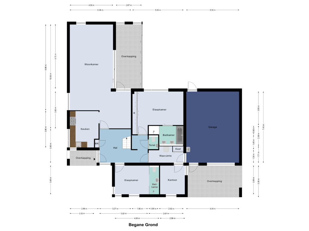 Bekijk plattegrond van Begane Grond van 't Schiltjen 5