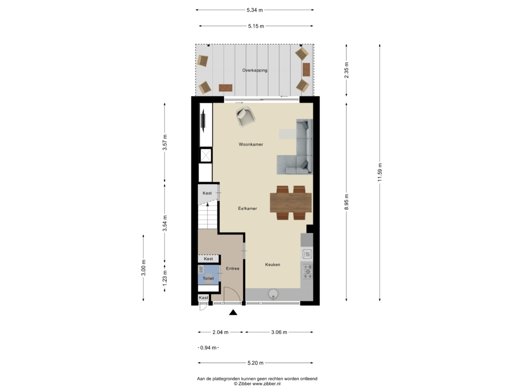 View floorplan of Begane Grond of Gerberaduin 4