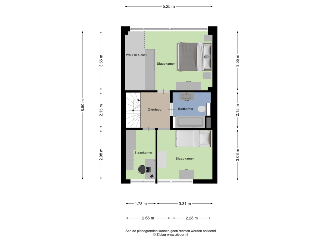 View floorplan of Eerste Verdieping of Gerberaduin 4