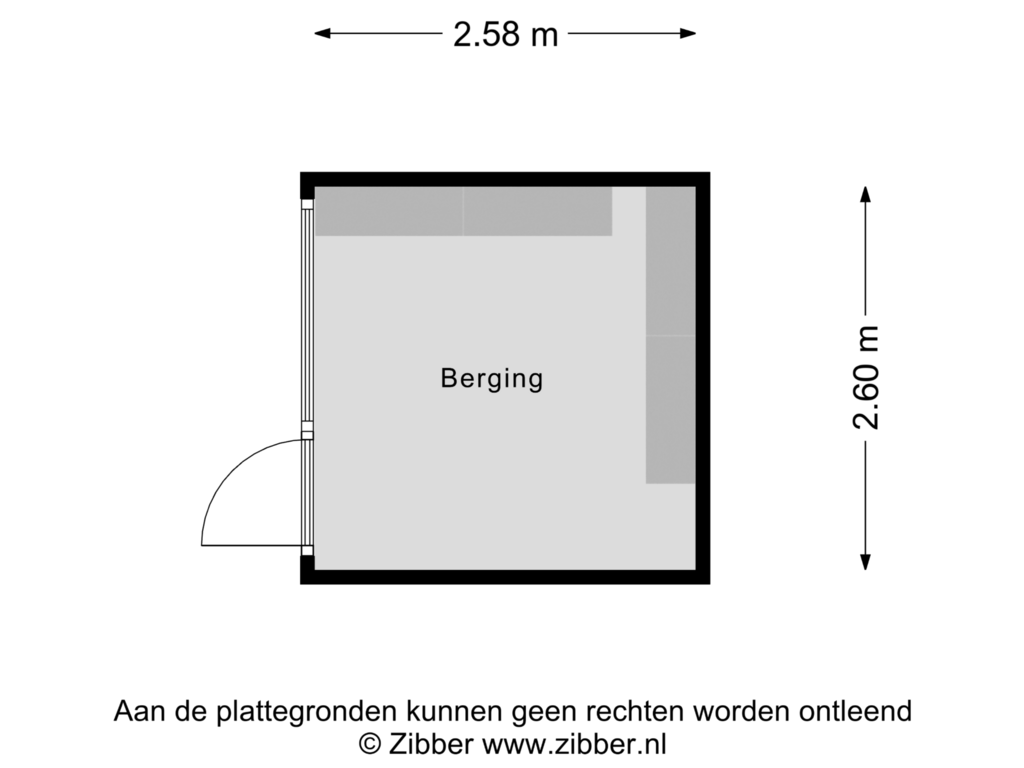 View floorplan of Berging of Gerberaduin 4